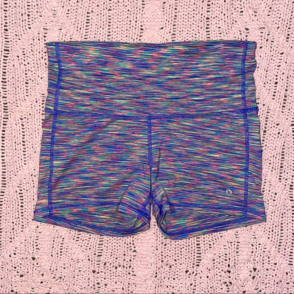 Multicolored Athletic Stretch Shorts